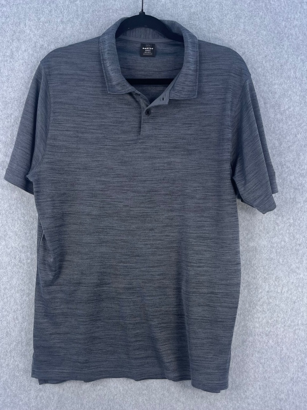 Oakley Hydrolix Gray Performance Golf Polo Size L